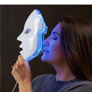 Sharper Image White and Blue LED Facial Mask